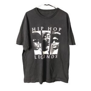 Hip Hop Legends Graphic Tee Black Size L